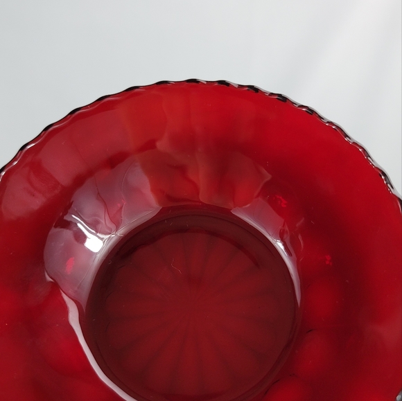 Vtg Royal Ruby Fruit Dessert Bowls - Picture 2 of 9